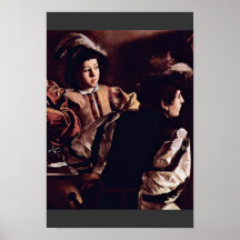 Vocation Of St. Matthew, Detail By Michelangelo Poster