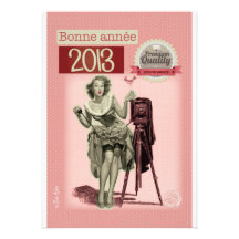 Voeux 2013 bisous invitation personnalisée