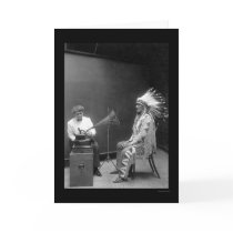 Voice Recording of a Blackfoot Indian 1909 Greeting Cards