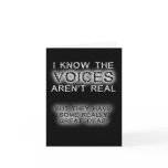 Voices Funny Birthday Card Humour Great Ideas