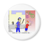 Void Graffiti Funny Police Cartoon Gifts & Tees magnets