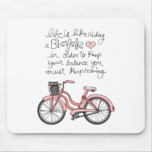 vol25 life is like riding a bicycle mousepad