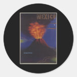Volcan Paricutin Mexico Round Stickers