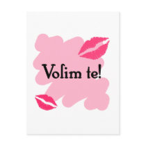Volim te - Croatian I love you Post Card