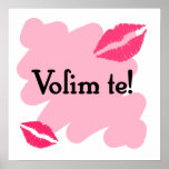 Volim te - Croatian I love you posters