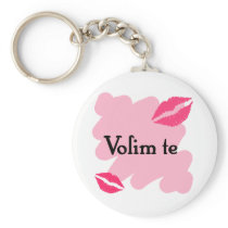 Volim te - Serbian I love you Key Chains