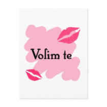 Volim te - Serbian I love you Postcards