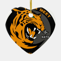 volkel 2010 tiger meet christmas ornaments