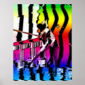 Volley smash graffiti posters