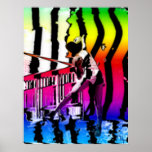 Volley smash graffiti posters