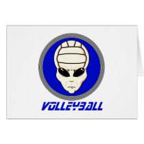 Volleyball Alien Cards