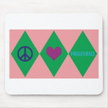 Volleyball Argyle Mouse Pad