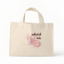 Volleyball Babe Tote Bags