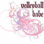 Volleyball Babe Cut Out