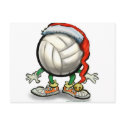 Volleyball Christmas postcards