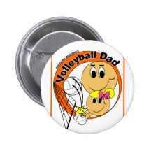 Volleyball Dad Button