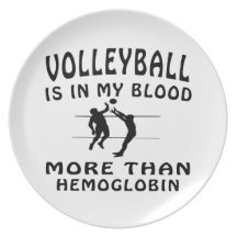 Volleyball Design Party Plates