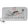 Volleyball DiveChick personalised doodle speaker