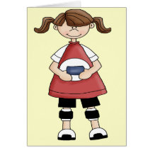 Volleyball Girl Card