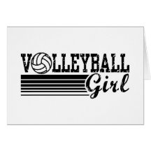 Volleyball Girl Greeting Card