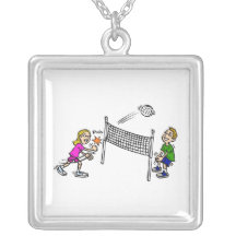 Volleyball girl vs boy custom jewelry