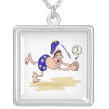 Volleyball guy pendant