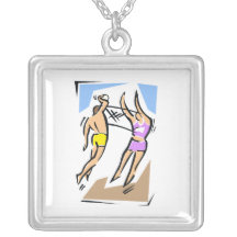 Volleyball Him vs Her Custom Necklace