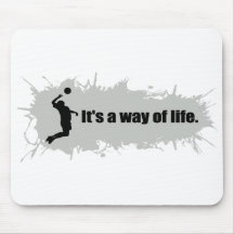 Volleyball is a Way of Life (Male) Mouse Pads