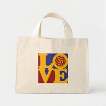 Volleyball Love Canvas Bag