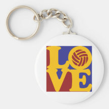 Volleyball Love Keychains