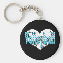 Volleyball Polka Dots Key Chains