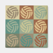 Volleyball Pop Art Fridge Magnet