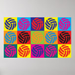 Volleyball Pop Art posters