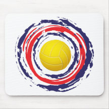 Volleyball Red Blue And White 2 Mousepads