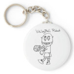 Volleyball Robot keychains