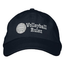 Volleyball Rulez Embroidered Hat