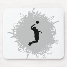 Volleyball Scribble Style (Male) Mousemat
