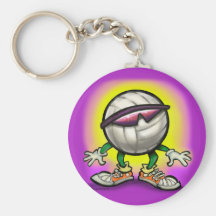 Volleyball Shades Keychains