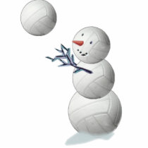 volleyball snowman cut outs