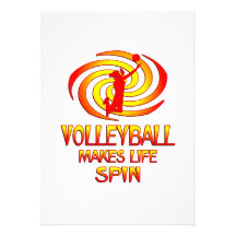 Volleyball Spins Custom Announcement