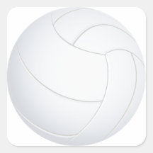 volleyball square stickers