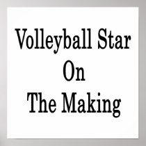 Volleyball Star On The Making Posters