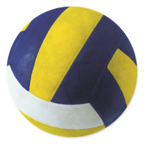 VOLLEYBALL ROUND STICKER