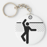 Volleyball Symbol Keychain