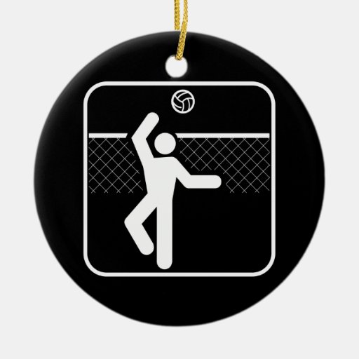 Volleyball Symbol Ornament
