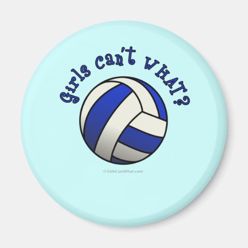 Volleyball Team Gifts - Blue Fridge Magnets