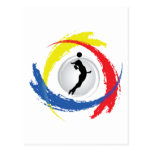Volleyball Tricolor Emblem (Female) Postcard