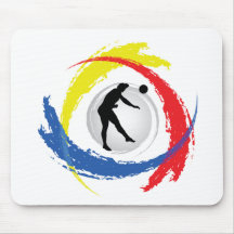 Volleyball Tricolor Emblem (Male) Mouse Mats