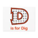 VolleyChick D is for Dig postcards