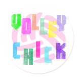 VolleyChick Dottz stickers